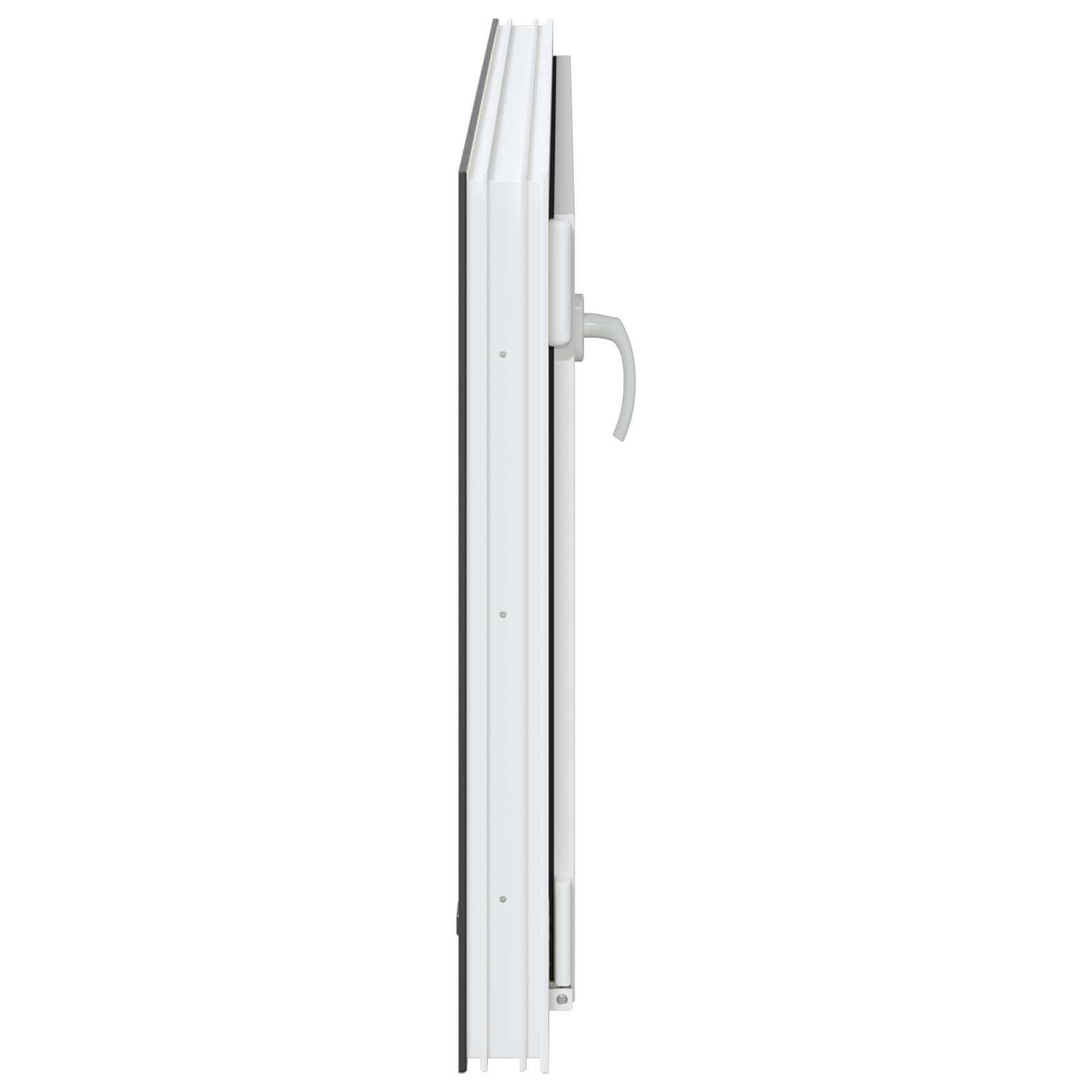 Kellerfenster RISOR 50 x 50 cm PVC und Glas Weiß