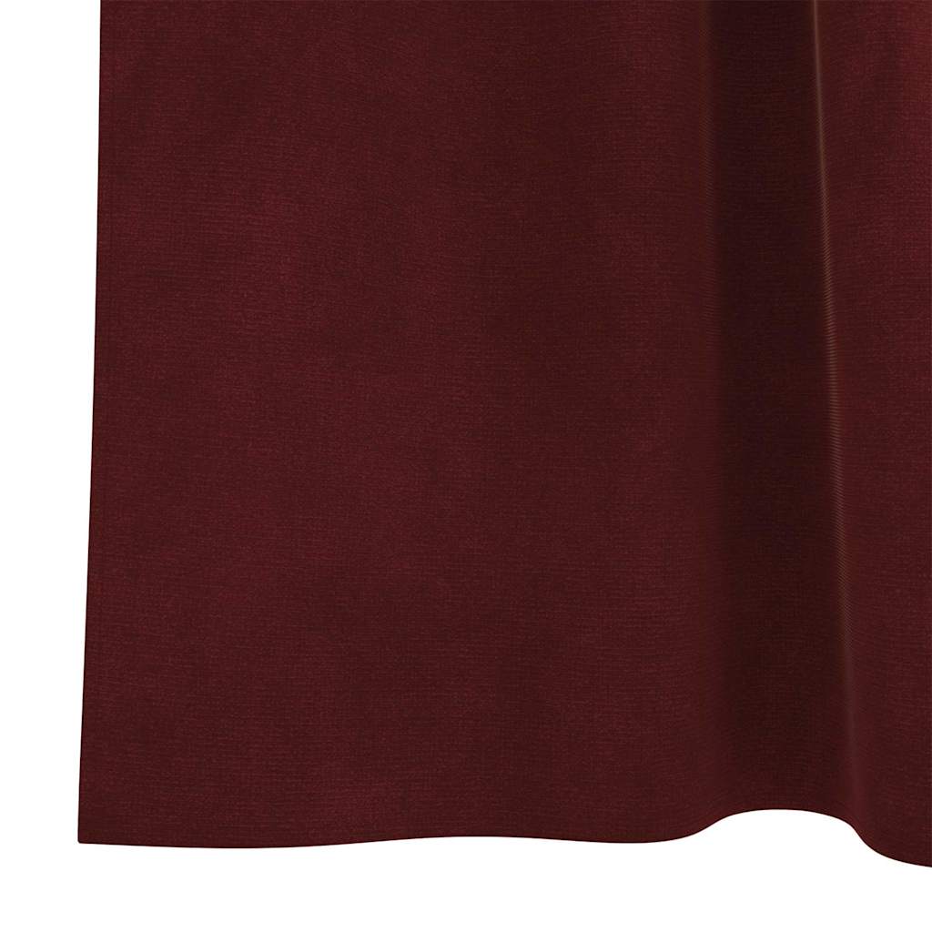 Verdunkelungsvorhänge 2 pcs Schwarz 140 x 140 cm Samt