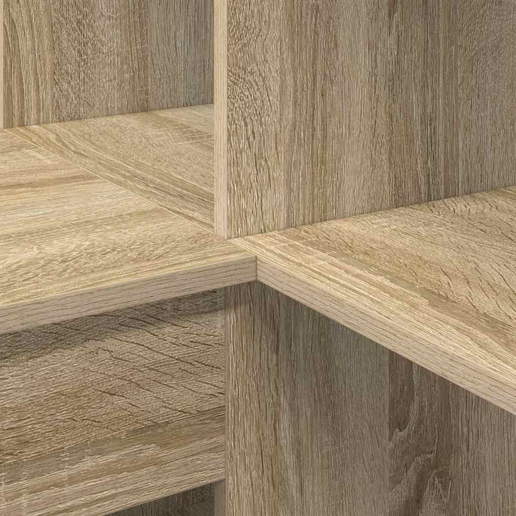 Eck-Schreibtisch Schwarz Eichen-Optik 101,5 x 149,5 x 149,5 cm