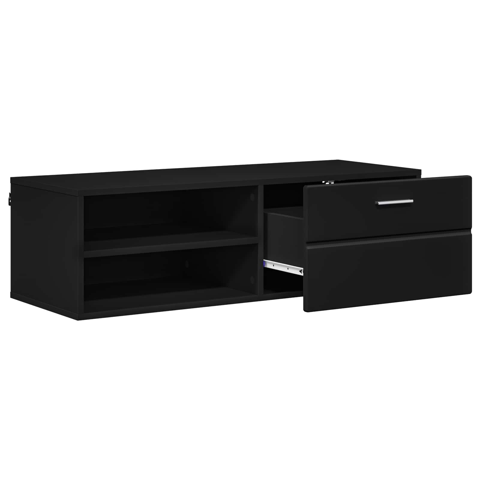 Highboard mit Regal FLORIN Weiß 60 x 35 x 182 cm Holzwerkstoff