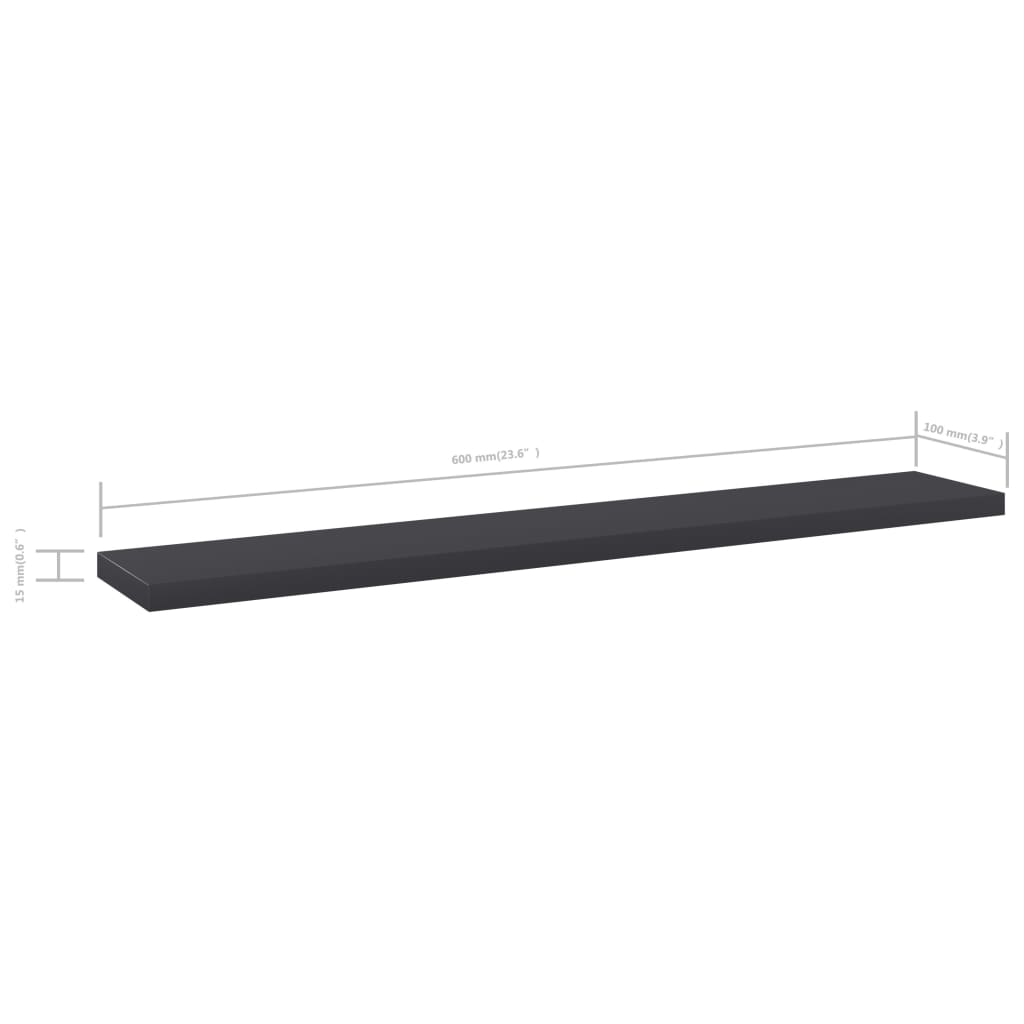 Bücherregal-Bretter 4 Stk. Weiß 40x10x1,5 cm Holzwerkstoff