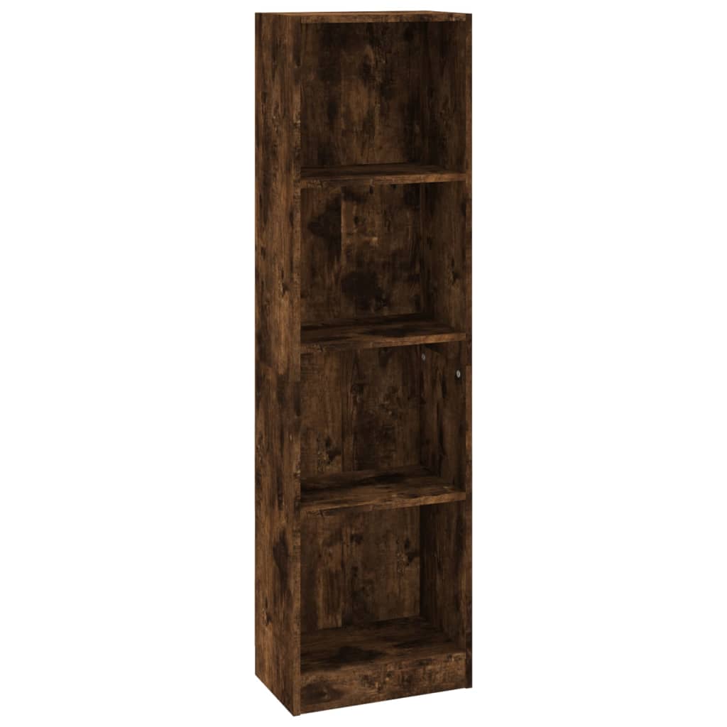 Bücherregal 3 Fächer Weiß 40x24x109 cm Holzwerkstoff