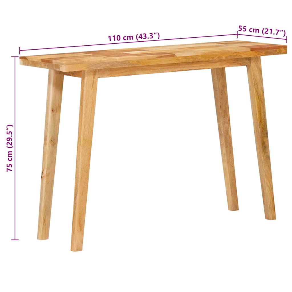 Esstisch Natur 100 x 55 x 75 cm Massivholz Mango