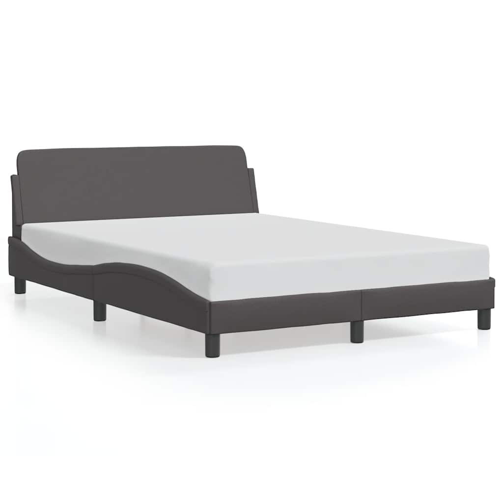Bettgestell "Dover" Schwarz 80x200 cm Kunstleder