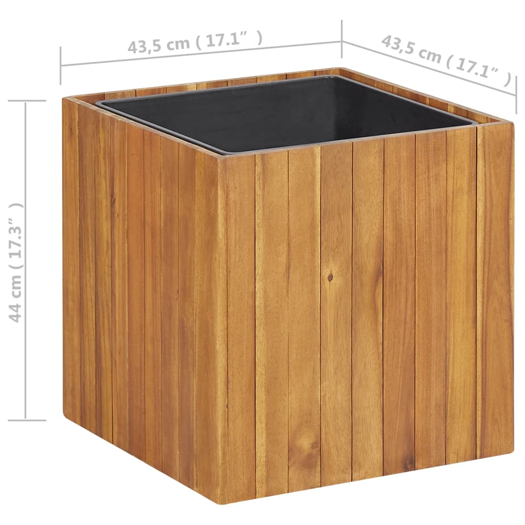 Garten-Hochbeet 24,5x24,5x25 cm Massivholz Akazie