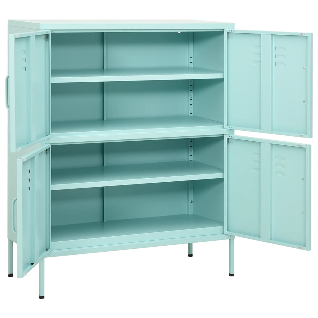 Lagerschrank Olivgrün 80x35x101,5 cm Stahl