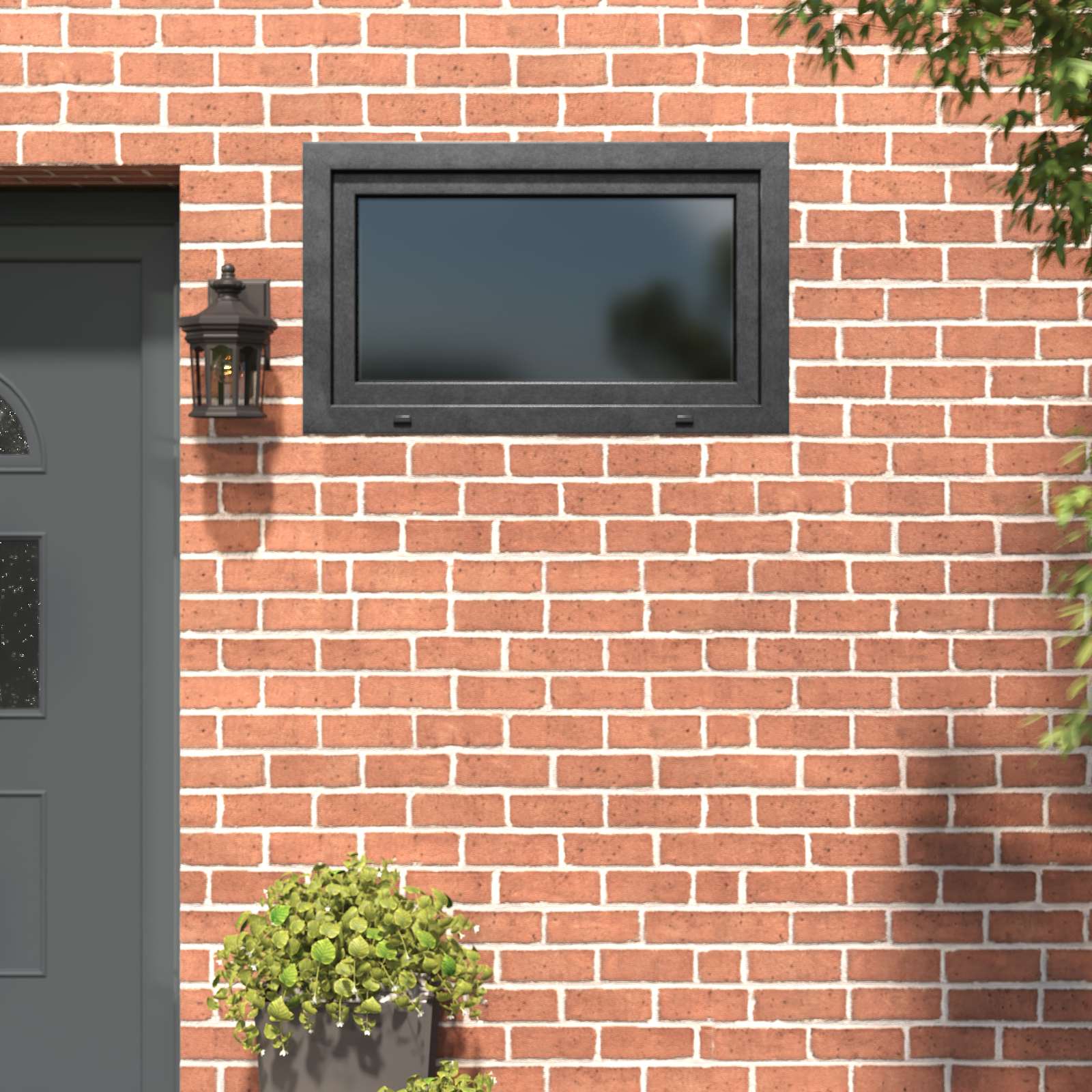 Kellerfenster RISOR 50 x 50 cm PVC und Glas Weiß