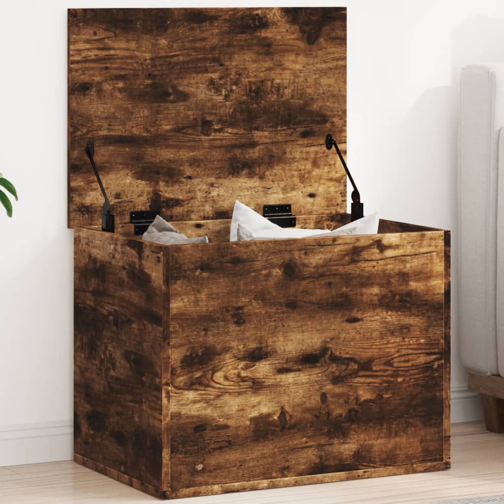 Aufbewahrungstruhe Weiß 84x42x46 cm Holzwerkstoff
