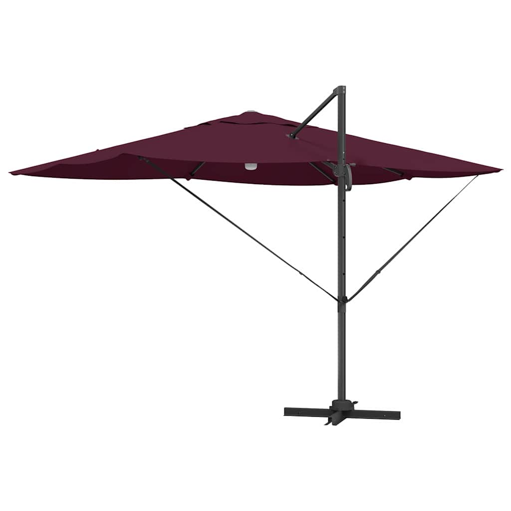 Sonnenschirm Sand 351 x 250 x 253 cm Polyester und Aluminium
