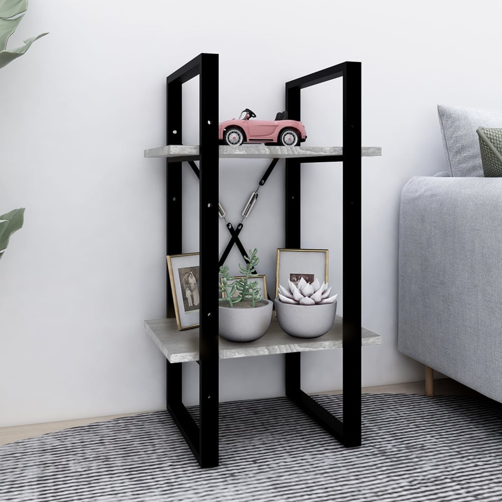 Bücherregal 2 Fächer Weiß 40x30x70 cm Holzwerkstoff