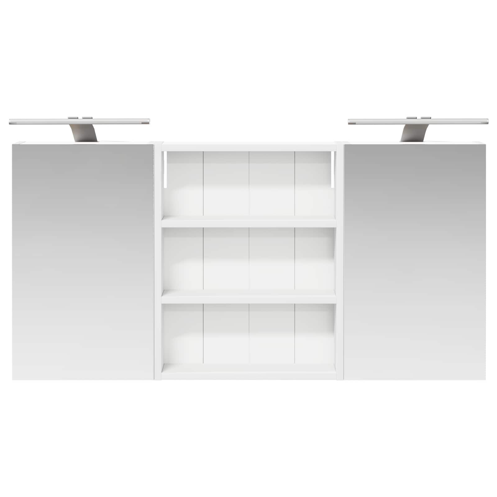Badezimmerschrank-Set 3 pcs 80 x 10,5 x 50 cm Holzwerkstoff