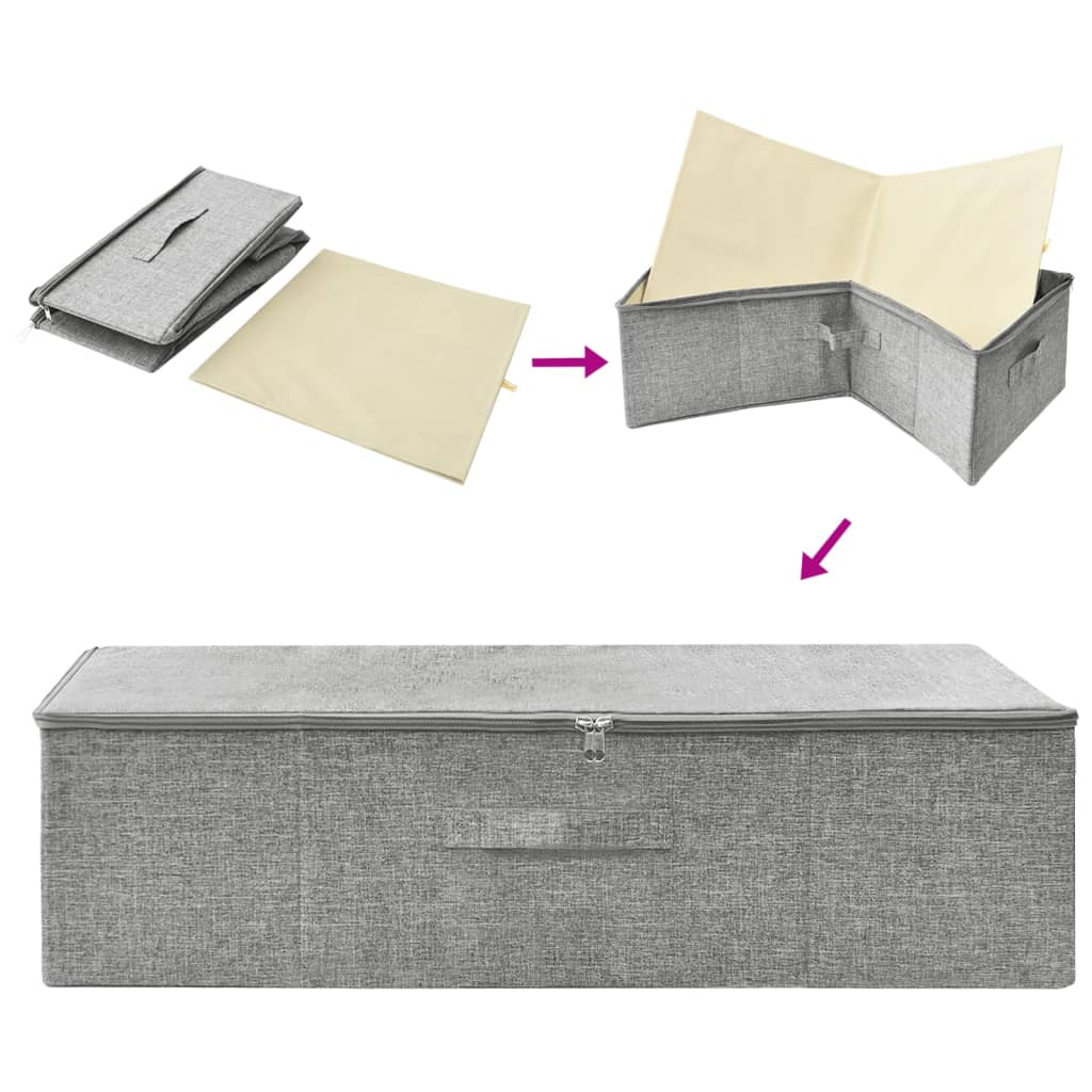 Aufbewahrungsbox Stoff 70x40x18 cm Anthrazit
