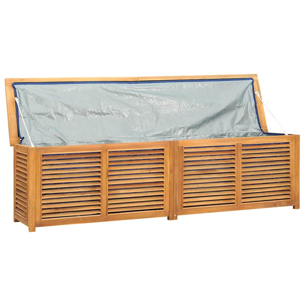 Gartenbox mit Beutel 60x50x58 cm Massivholz Teak
