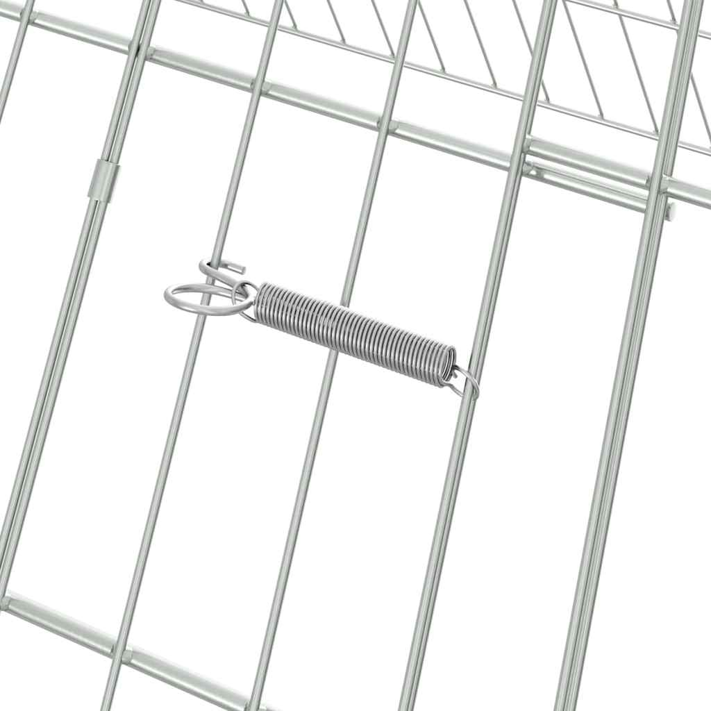 Hühnerkäfig Silber 110 x 55 x 55 cm Verzinkter Stahl