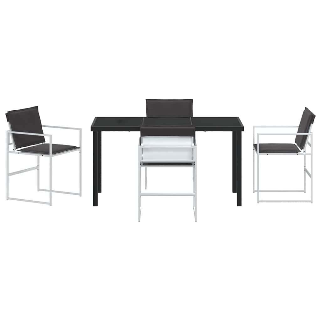 Garten Essgruppe 5 pcs Schwarz 140 x 70 x 73 cm
