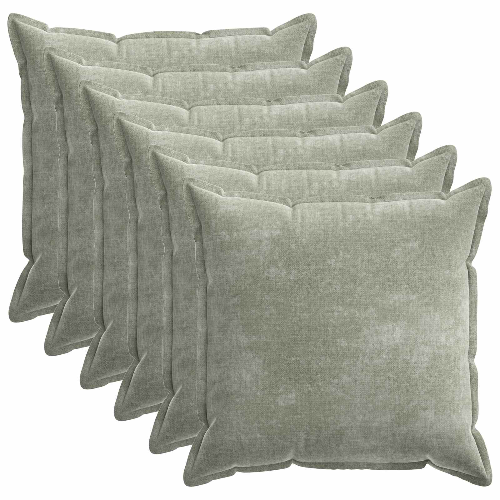 Kissenbezug 2 Stk. HOUTEN Dunkelgrau 30 x 30 cm Chenille-Stoff