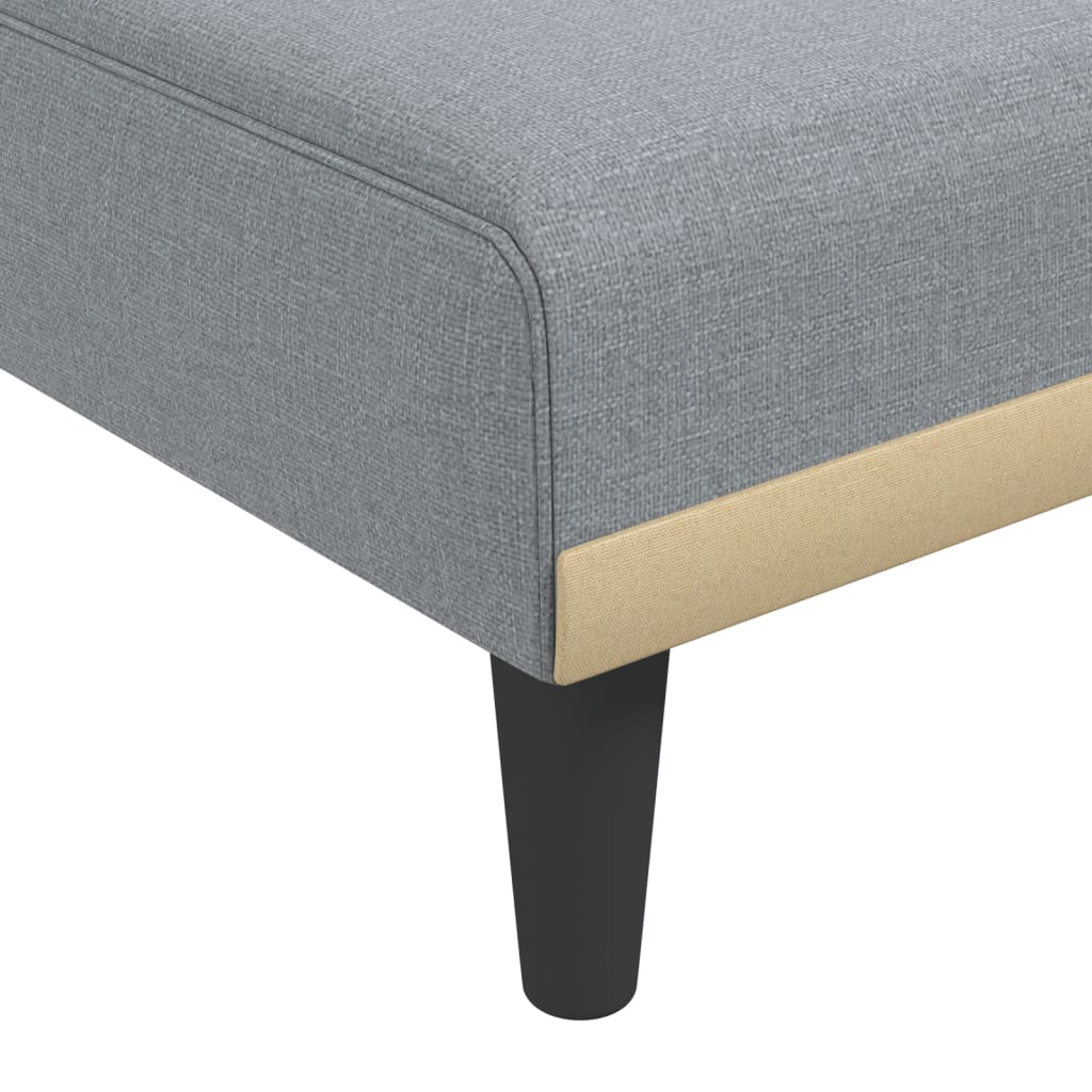 Chaiselongue Dunkelgrau Stoff