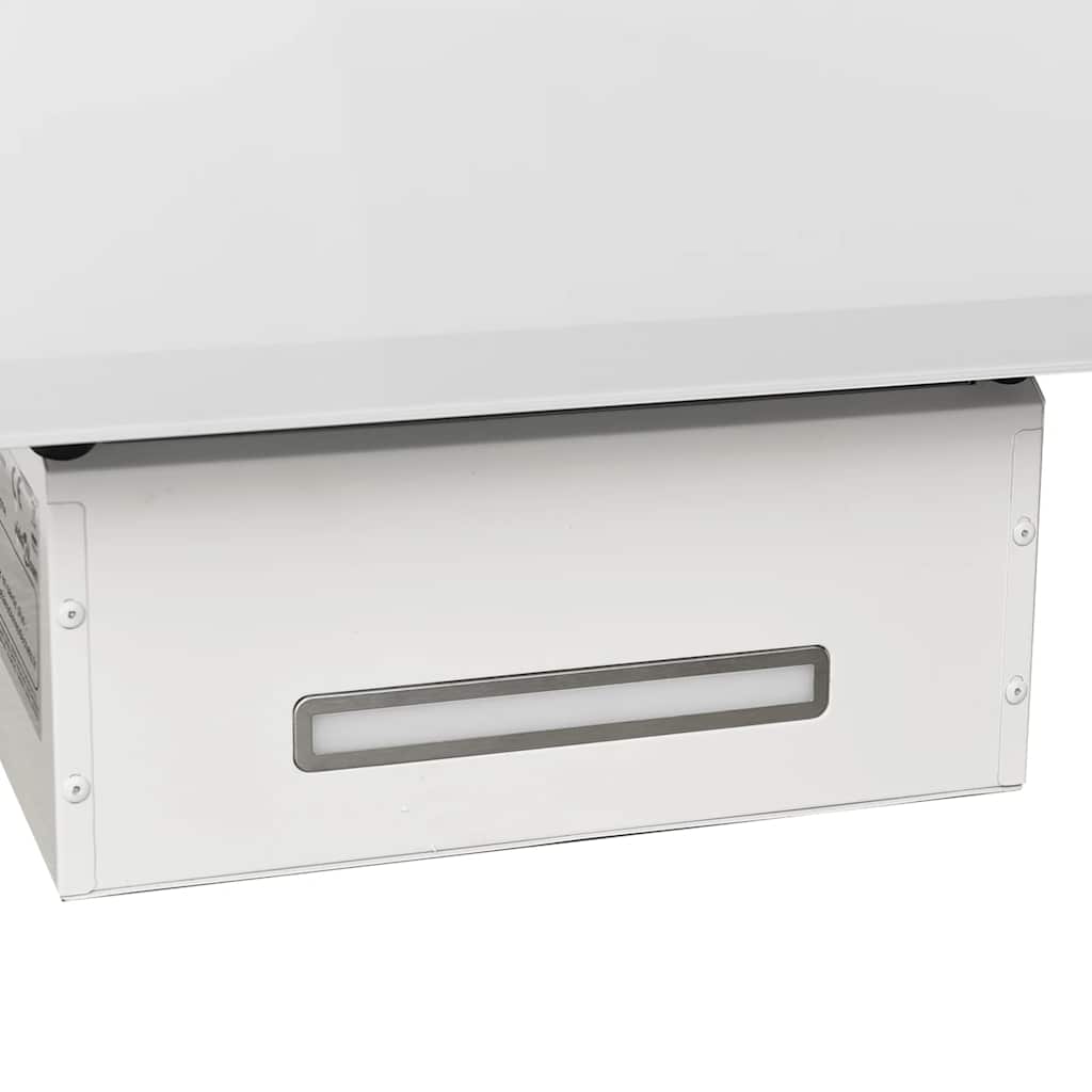 Dunstabzugshaube 60 cm Stahl und Hartglas Schwarz