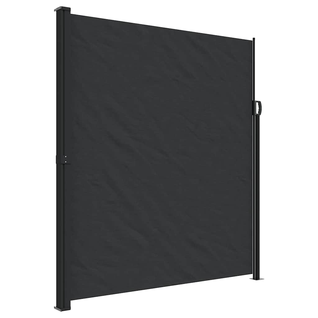 Seitenmarkise Ausziehbar Schwarz 100x300 cm