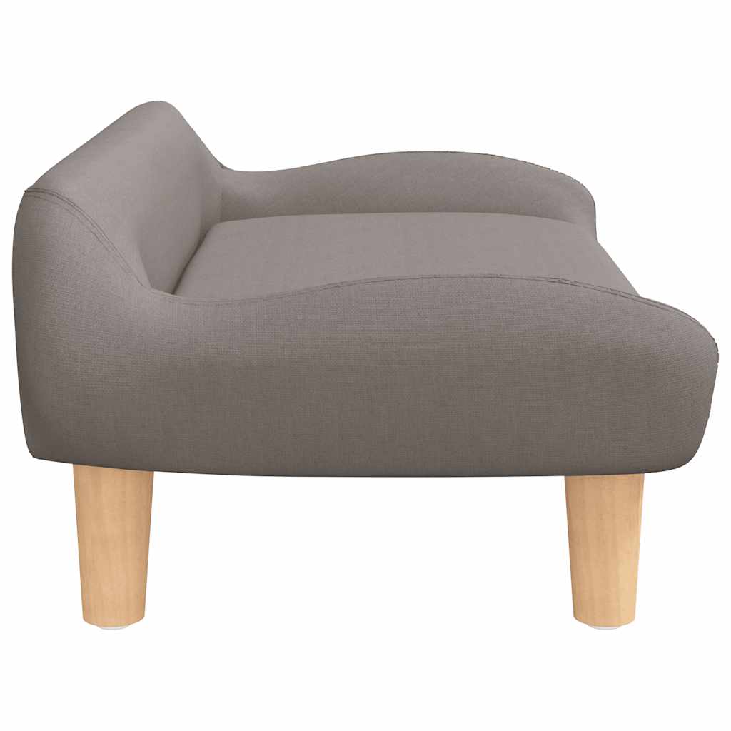 Kindersofa Creme 70x40x24 cm Stoff