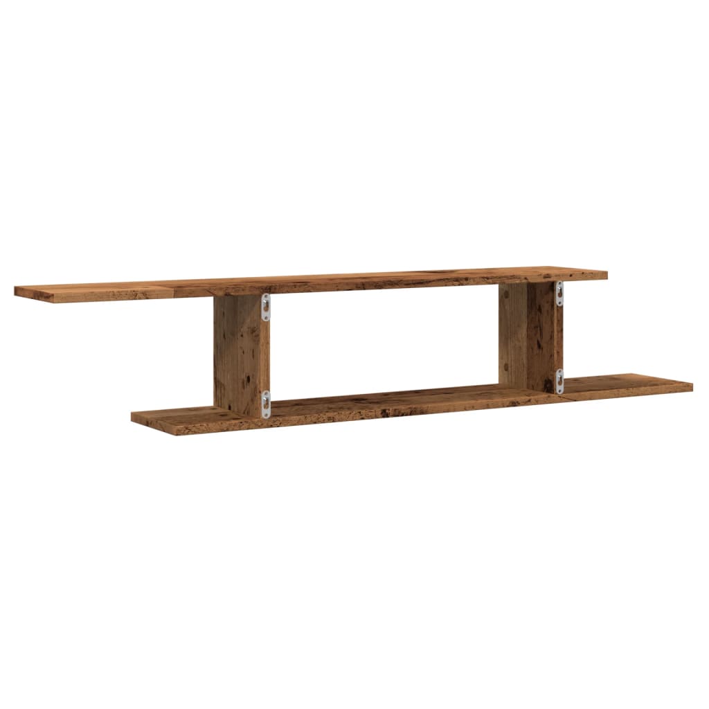 TV-Wandregal Weiß 125x18x23 cm Holzwerkstoff