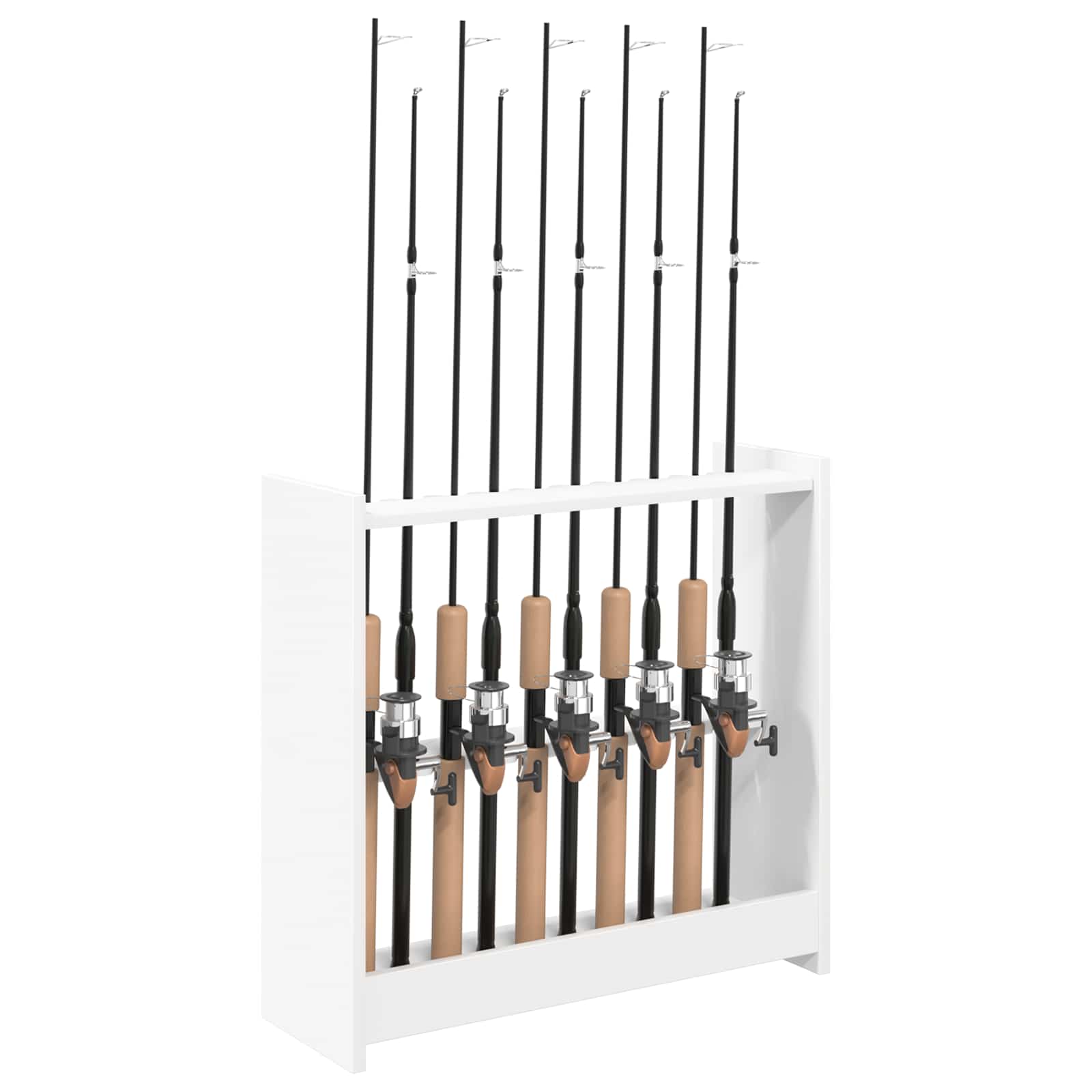 Billardqueue-Ständer Holzwerkstoff 60 x 20 x 57 cm Weiß