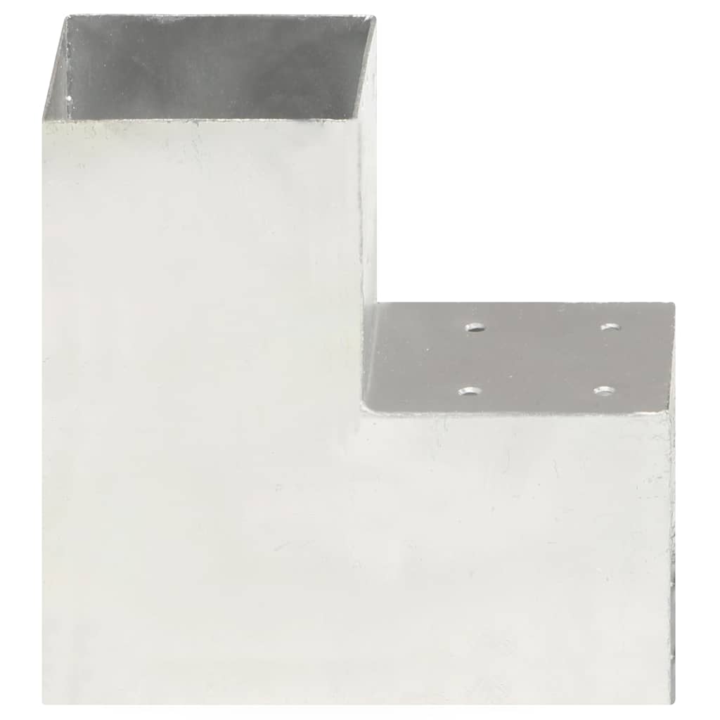 Pfostenverbinder L-Form Verzinktes Metall 71 x 71 mm