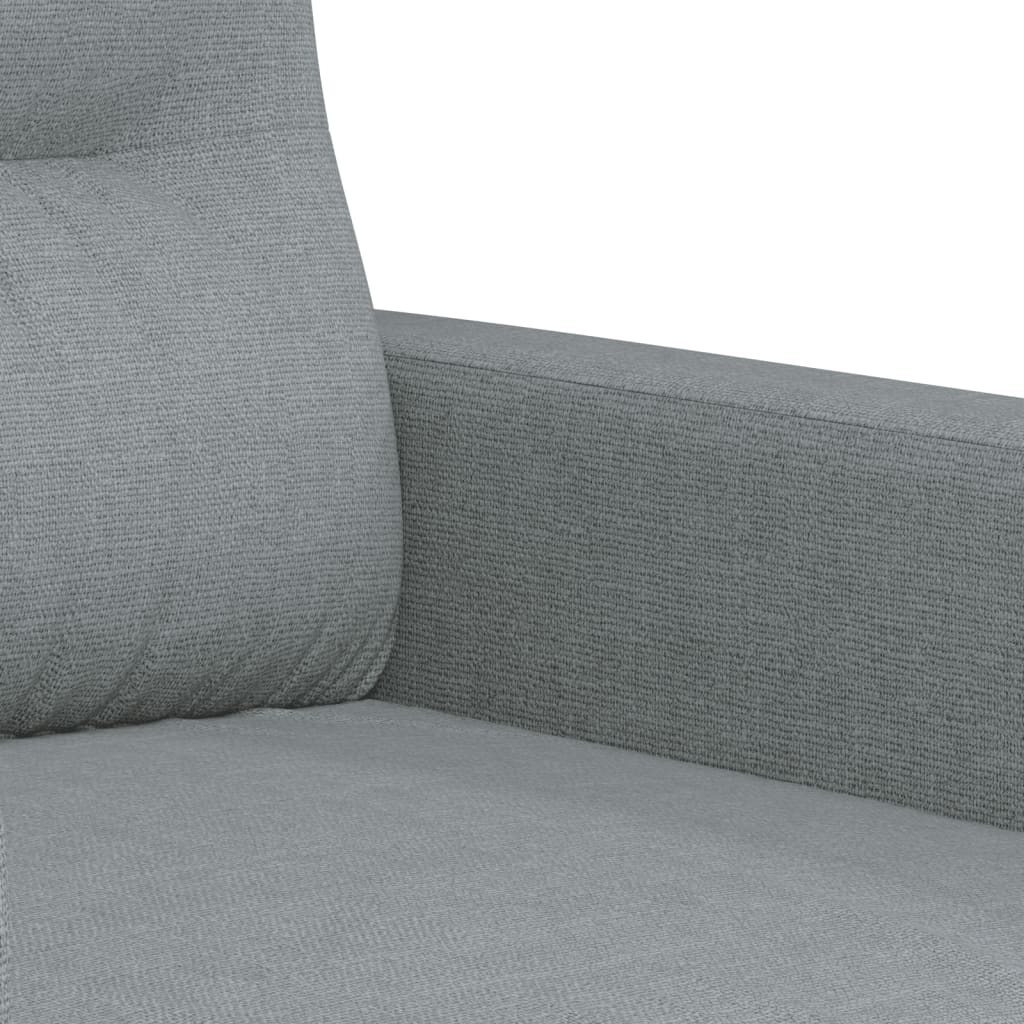 4-tlg. Sofagarnitur mit Kissen Taupe Stoff