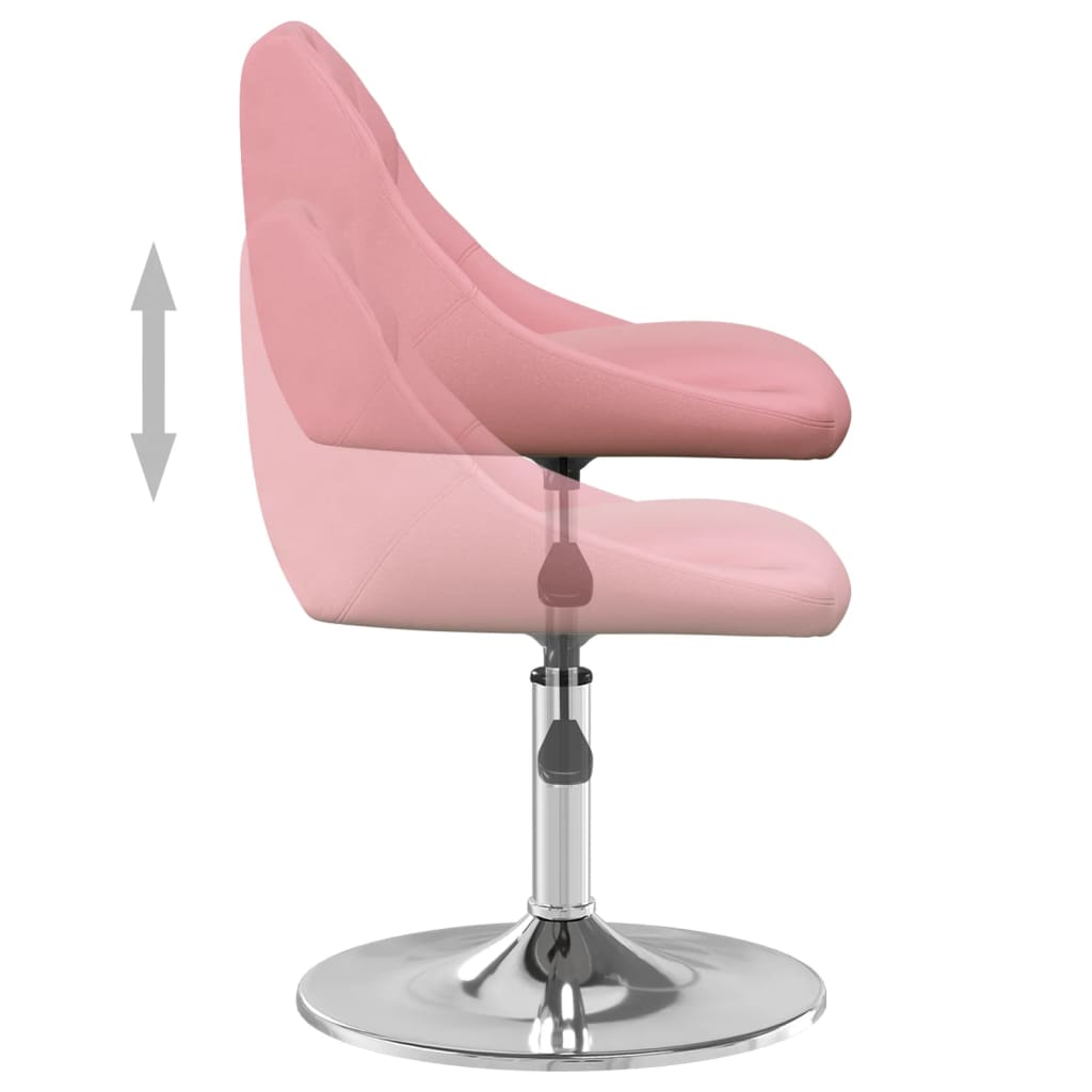 Esszimmerstühle 4 Stk. Drehbar Braun Samt
