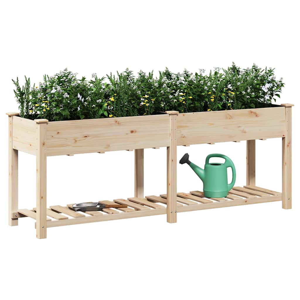 Garten-Pflanzgefäß mit Regal Beige 71 x 37 x 76,5 cm