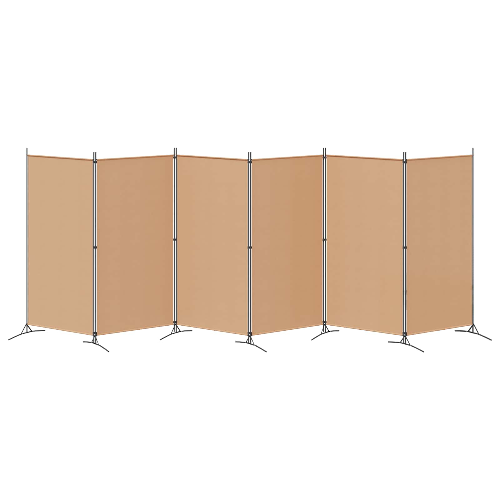 3-tlg. Raumteiler Weiß 260x180 cm Stoff
