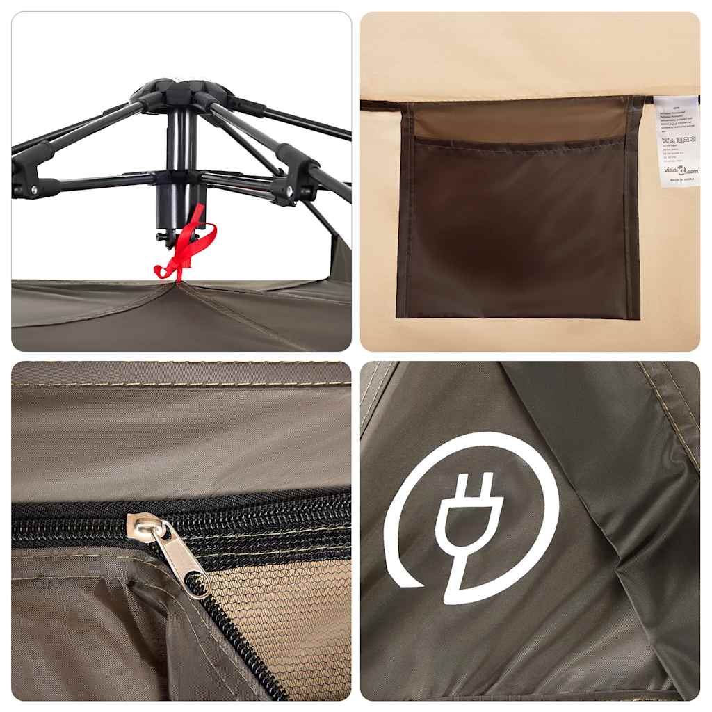 Angelzelt 4 Personen Olivgrün Quick Release