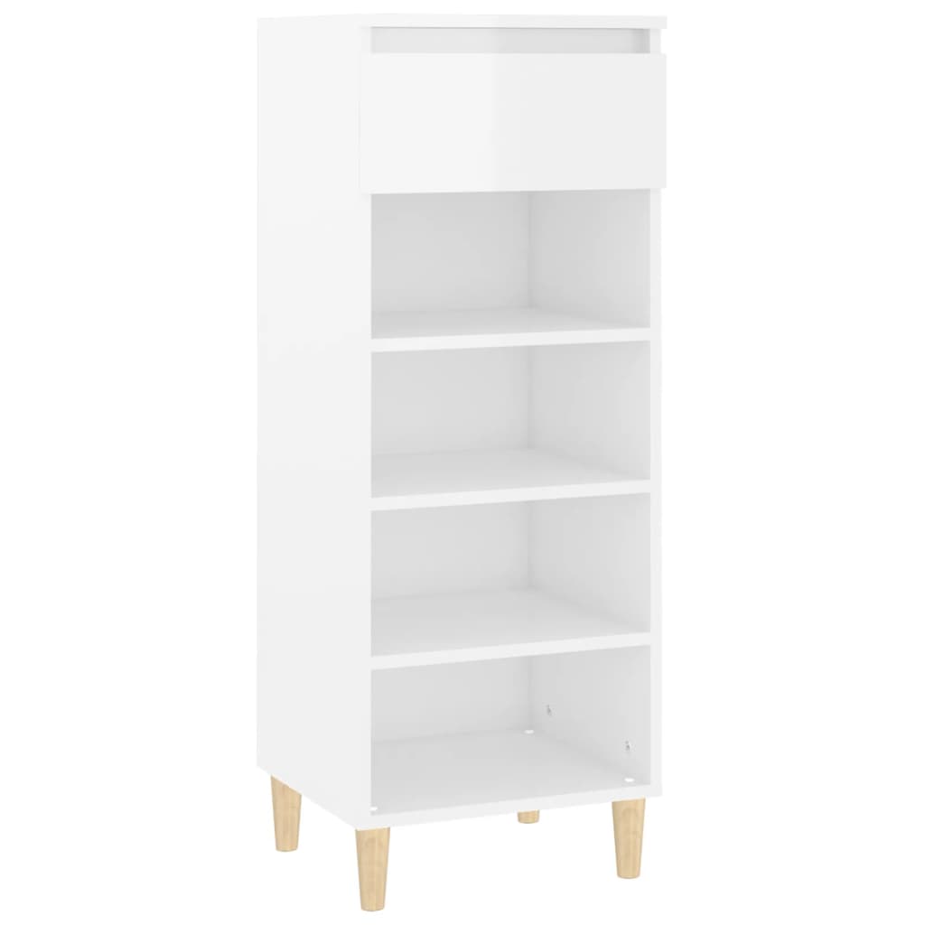 Schuhschrank Weiß 40x36x105 cm Holzwerkstoff