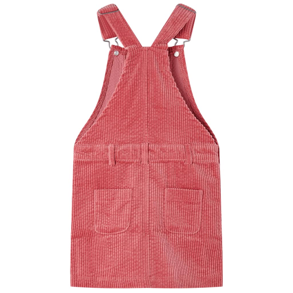 Kinder-Latzkleid Cord Cognac 104