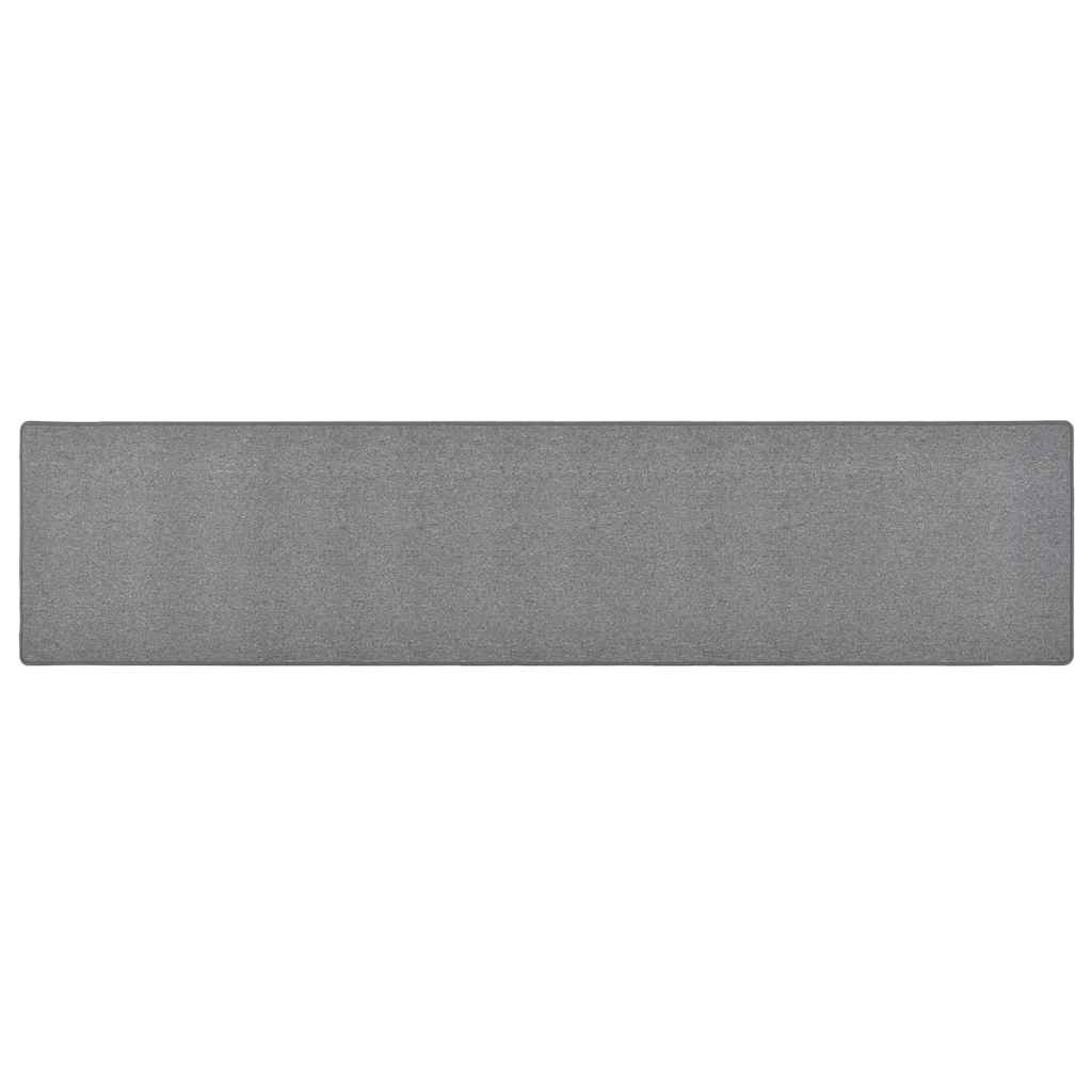 Teppichläufer Anthrazit 80 x 500 cm 100% Polypropylen