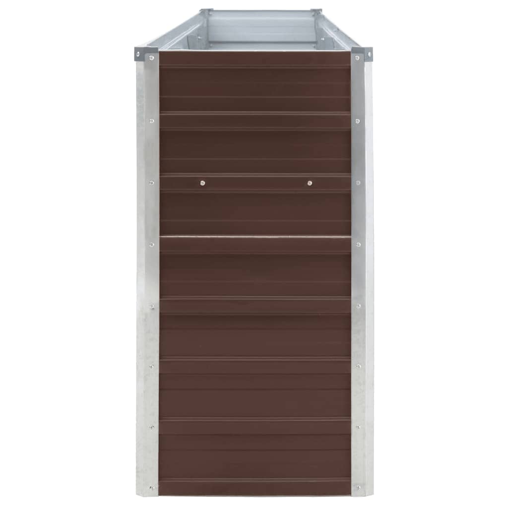 Hochbeet Braun 160 x 80 x 77 cm Verzinkter Stahl