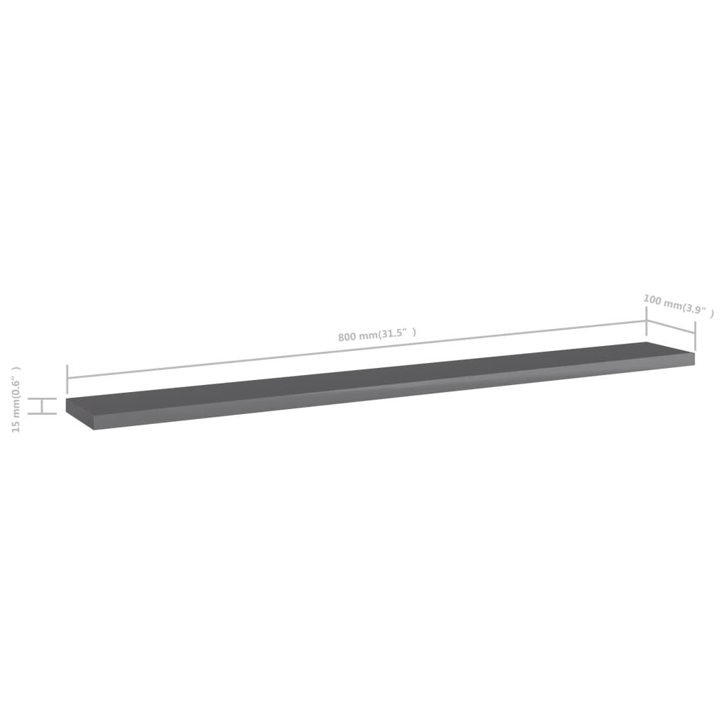 Bücherregal-Bretter 4 Stk. Weiß 40x10x1,5 cm Holzwerkstoff
