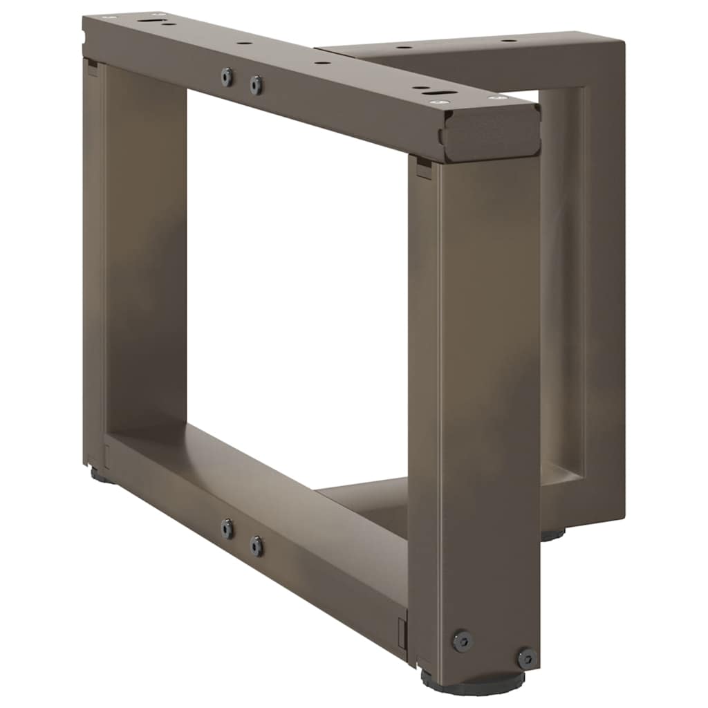 Couchtischbeine T-Form 2 Stk. Schwarz 30x25x(30-31) cm Stahl