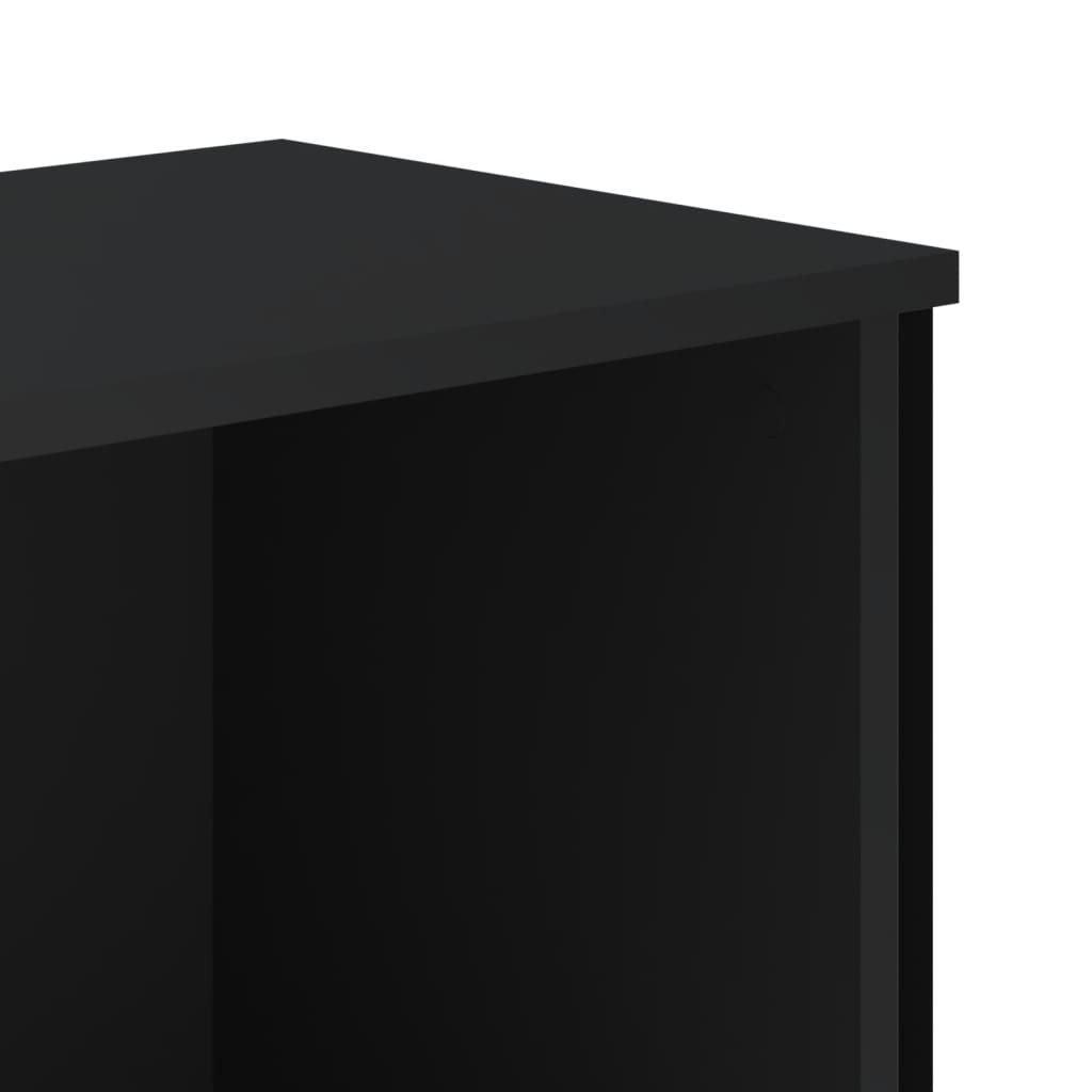 Bücherregal Schwarz 80x31x169 cm Holzwerkstoff