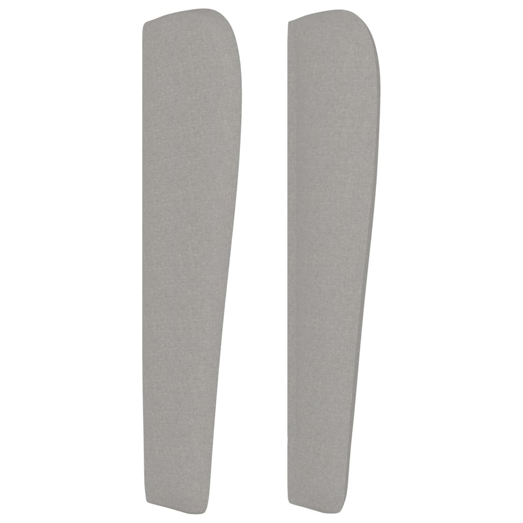 Kopfteil mit Ohren Dunkelgrau 83x23x78/88 cm Stoff