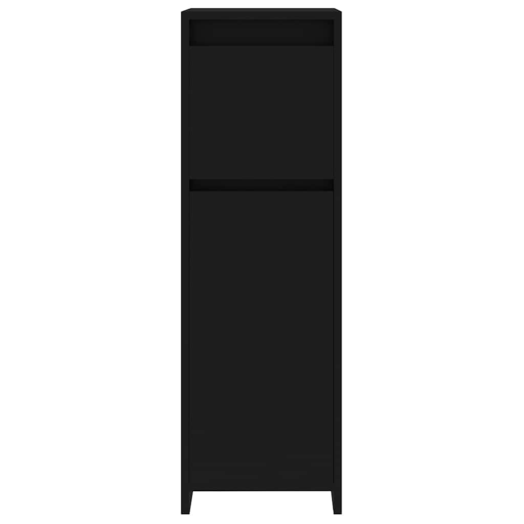 Badezimmerschrank Weiß 30x30x95 cm Holzwerkstoff