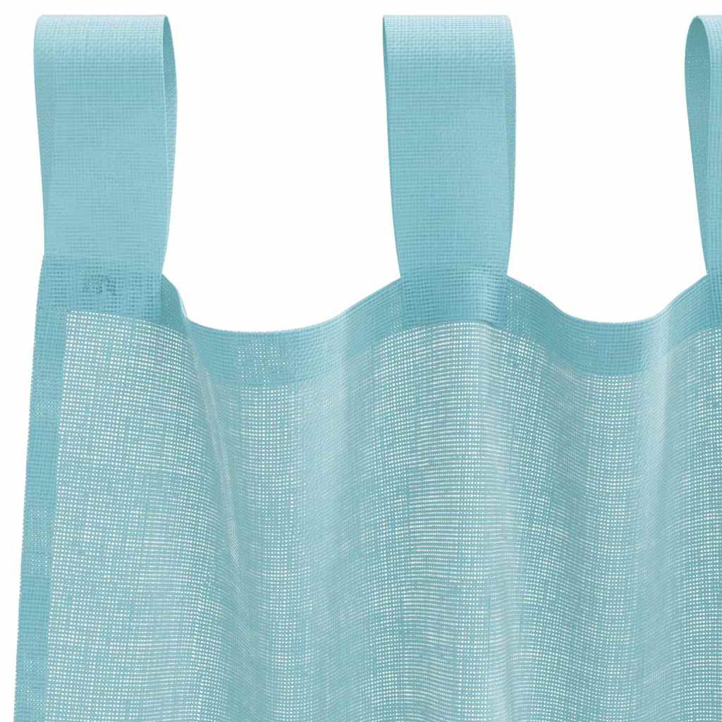 Voile Vorhänge mit Ösen 2 Stk. Apfelgrün 140x140 cm