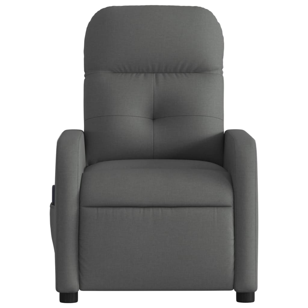 Massage-Relaxsessel, hellgrauer Stoff