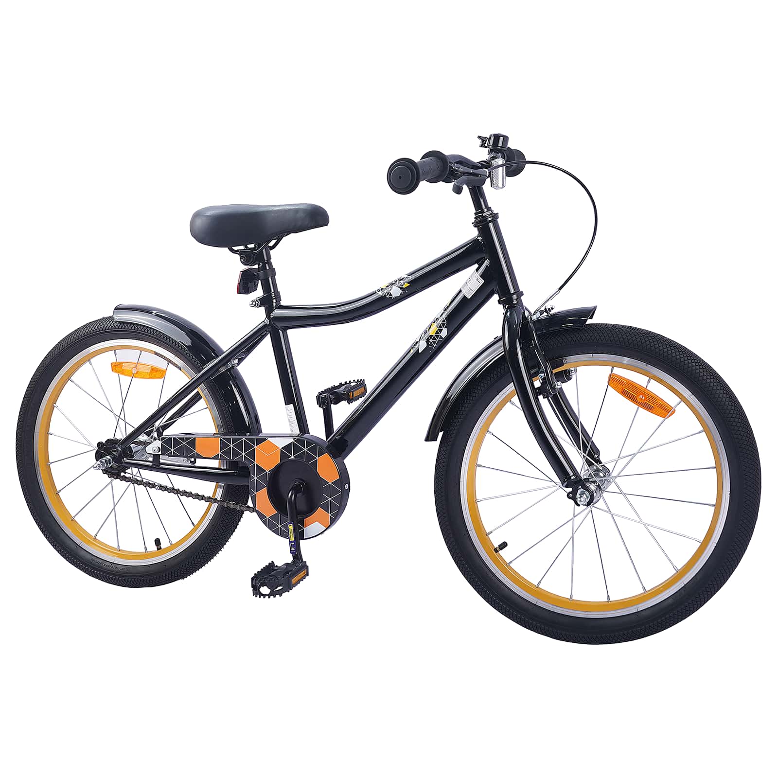 Kinderfahrrad 12 Zoll für 2-4 Jahre alt Schwarz