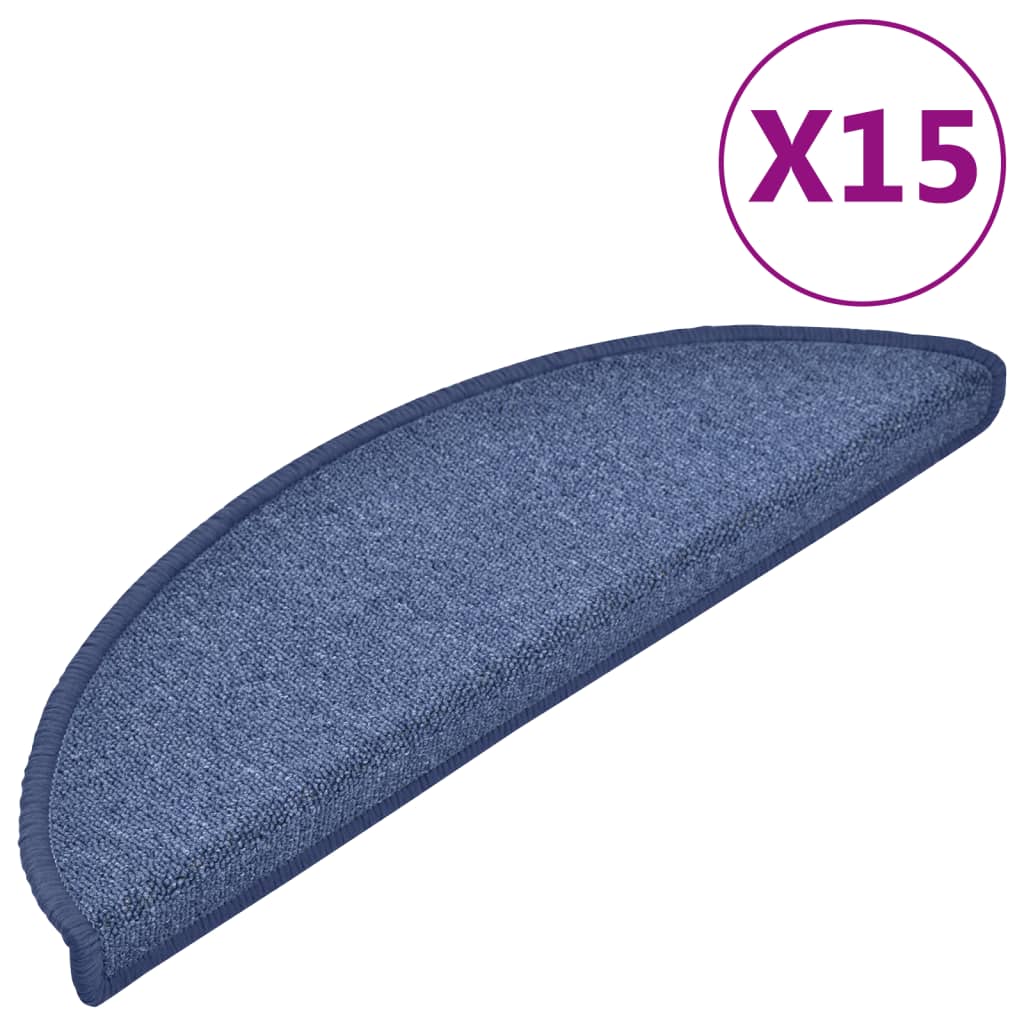 Stufenmatten 15 Stk. 56x17x3 cm Anthrazit Halbrund