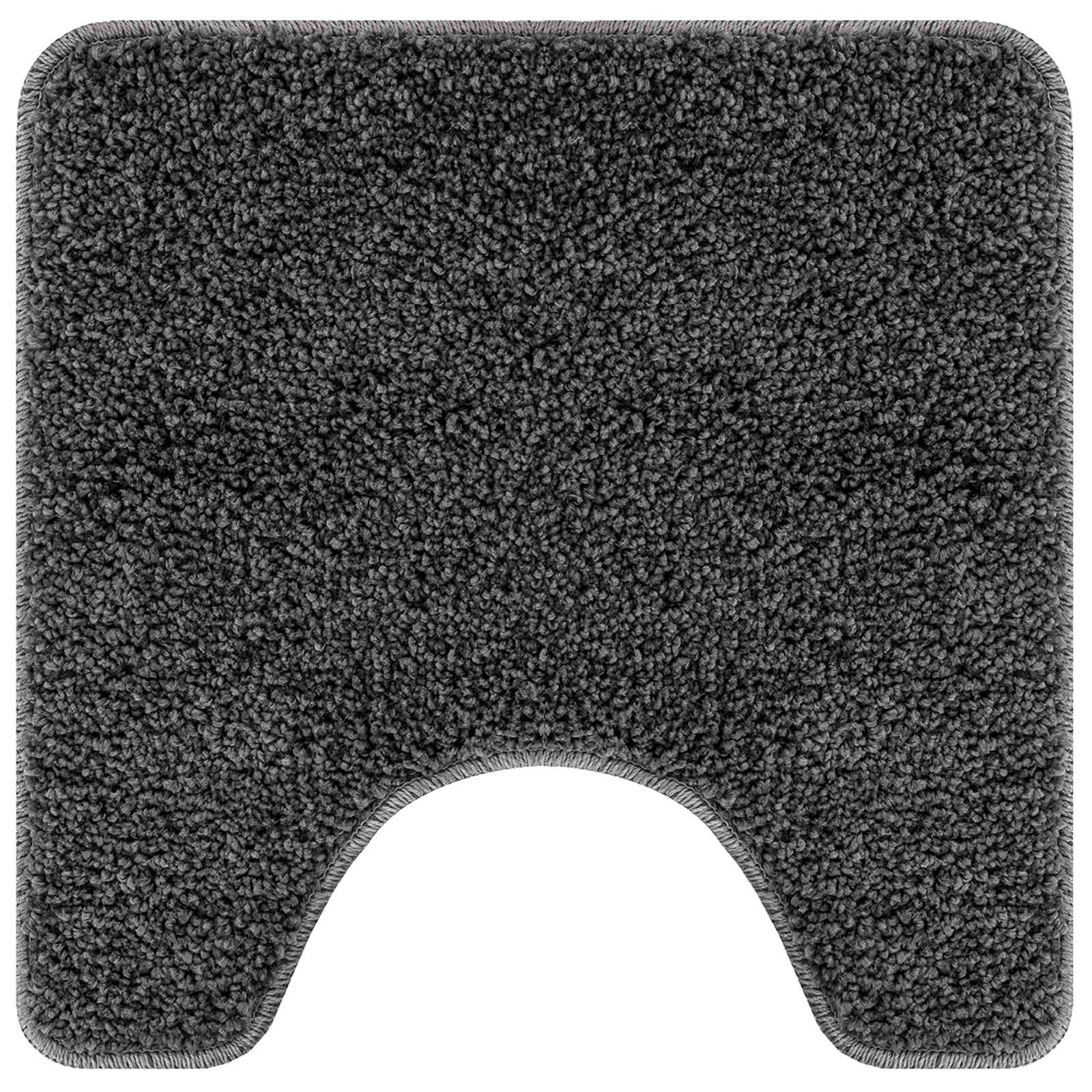 Anti-Rutsch Badematten-Set 3 pcs Grau PP