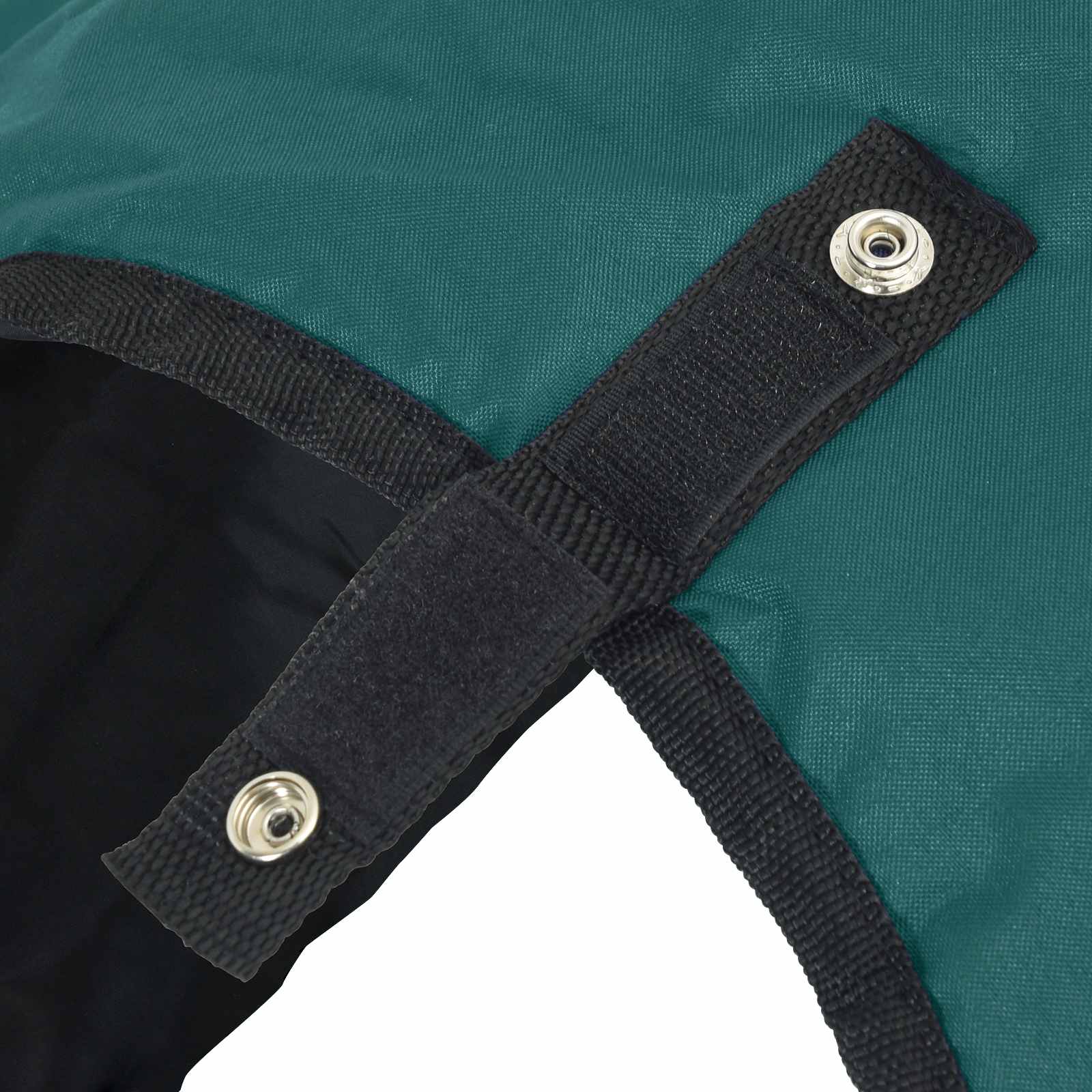 Pferdedecke Dunkelgrün und Schwarz 75 cm Polyester