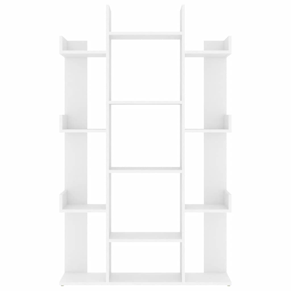 Bücherregal Weiß 86x25,5x140 cm Holzwerkstoff