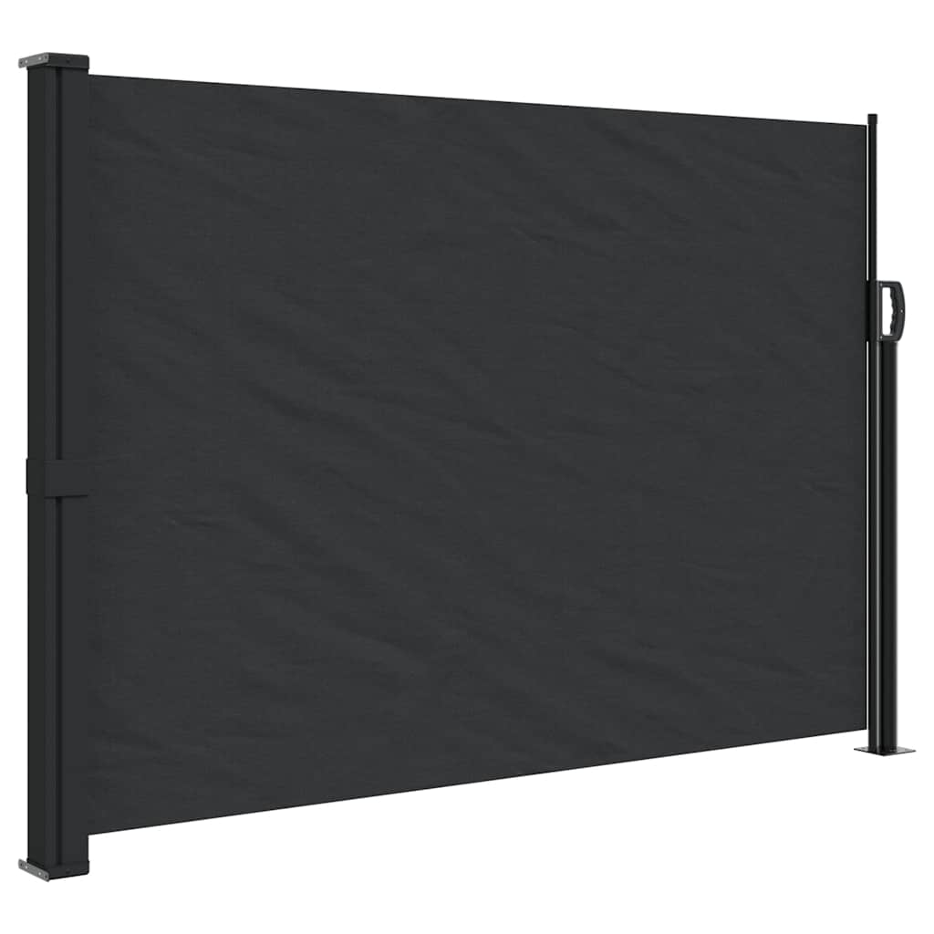Seitenmarkise Ausziehbar Schwarz 100x300 cm