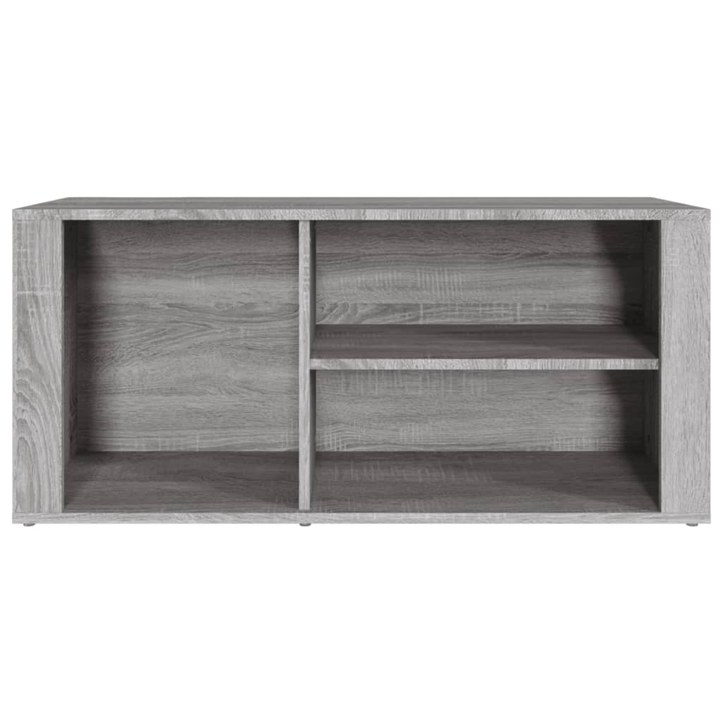 Schuhregal Weiß 100x35x45 cm Holzwerkstoff